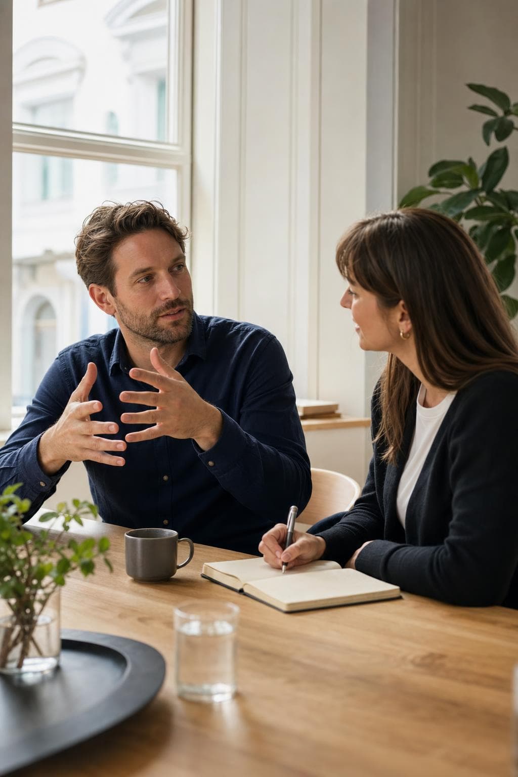 B2B-professionel i idéarbejde til LinkedIn